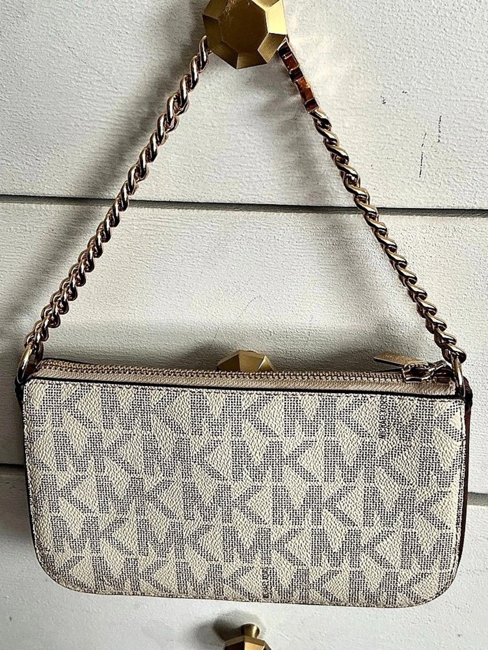Michael Kors Jet Set Charm Small Signature Logo Pouch Crossbody or Wristlet